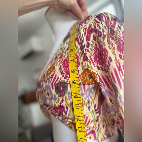 NWT Zara Long Sleeve linen Crop US S - Picture 7 of 9